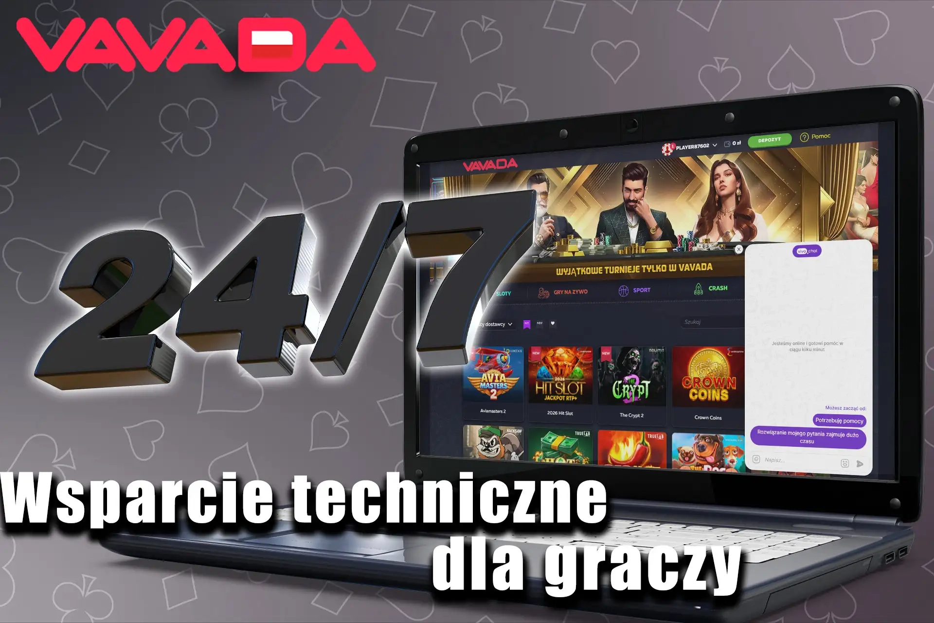 Kasyno oferuje kompleksowe wsparcie dla graczy z Polski